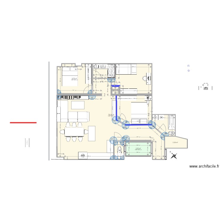 PADDYLOC 3. Plan de 6 pièces et 94 m2