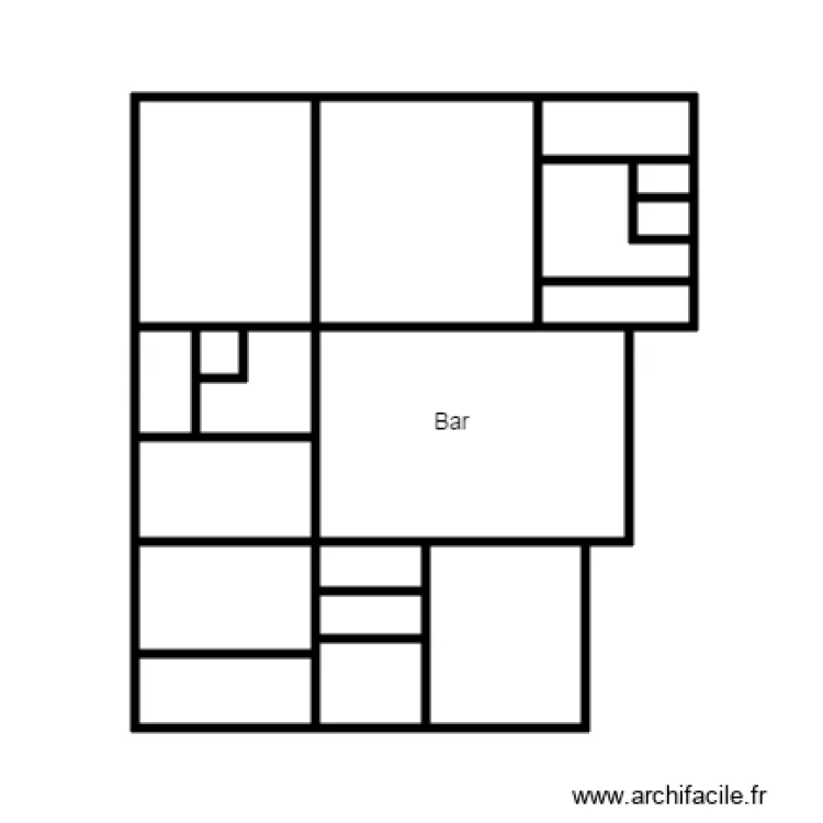 trinquet. Plan de 