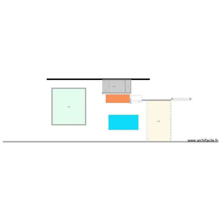 Coueste autour piscine2. Plan de 