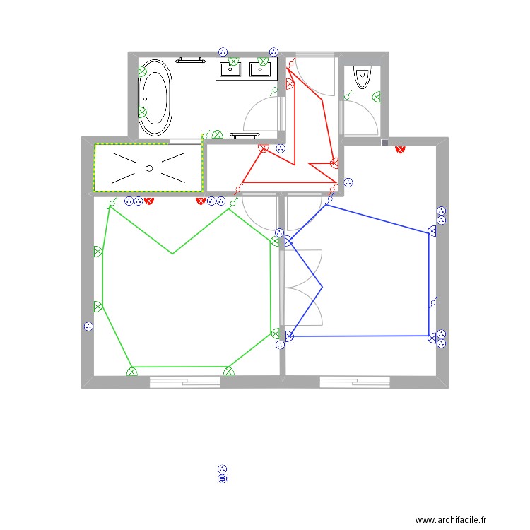 MASTER ROOM 2. Plan de 6 pièces et 44 m2