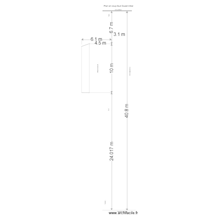 plan en coup initial. Plan de 0 pièce et 0 m2