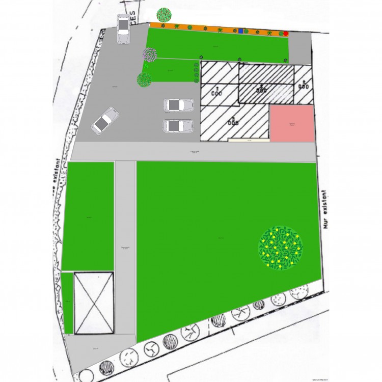Plan aménagement extérieur1. Plan de 0 pièce et 0 m2