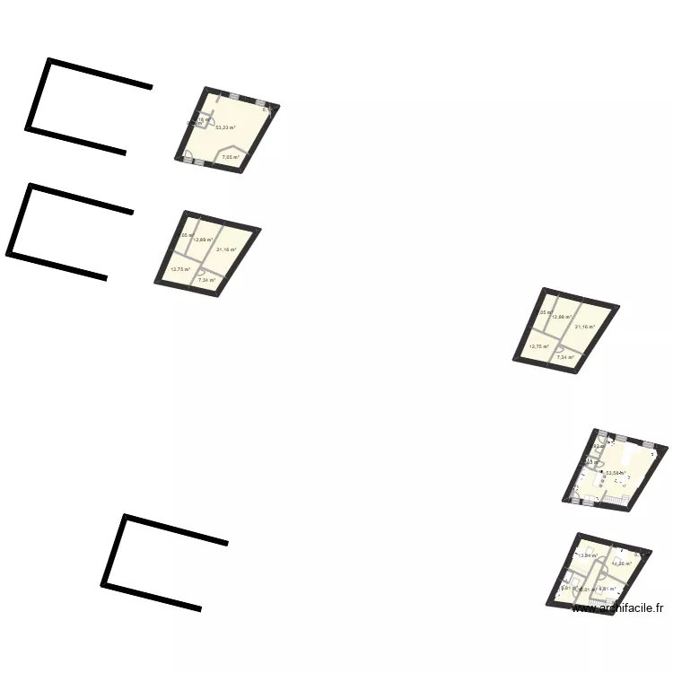 meung. Plan de 27 pièces et 302 m²
