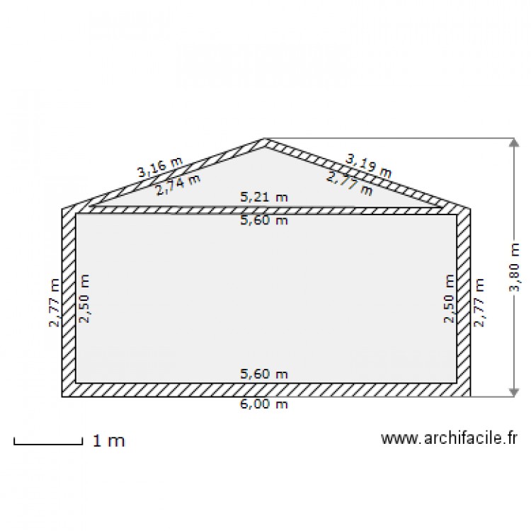 plan de coupe garage. Plan de 0 pièce et 0 m2