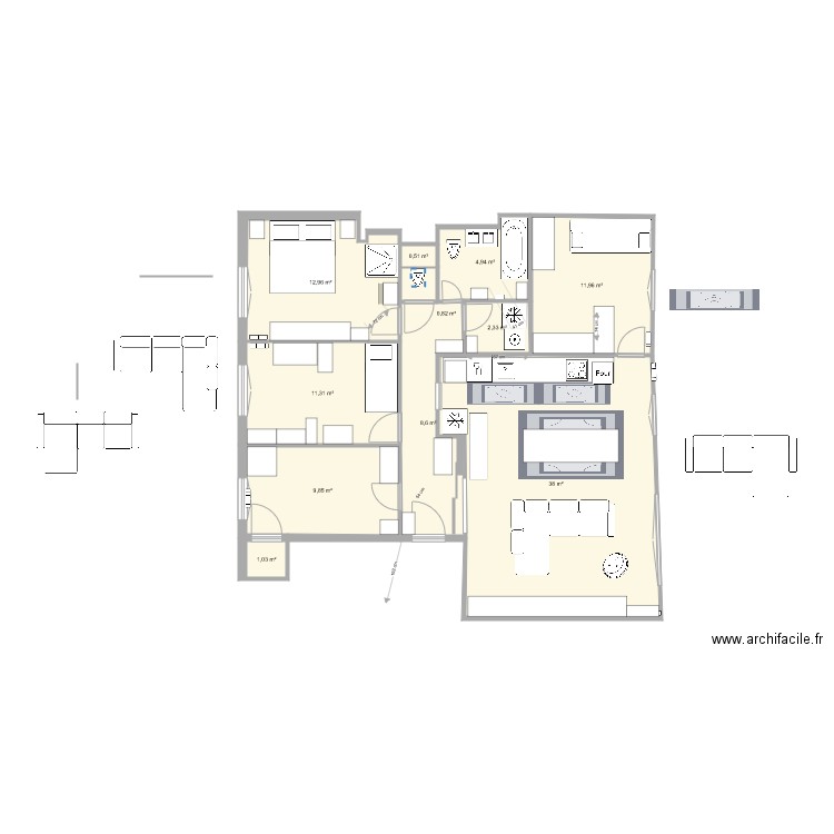 Alésia test. Plan de 0 pièce et 0 m2