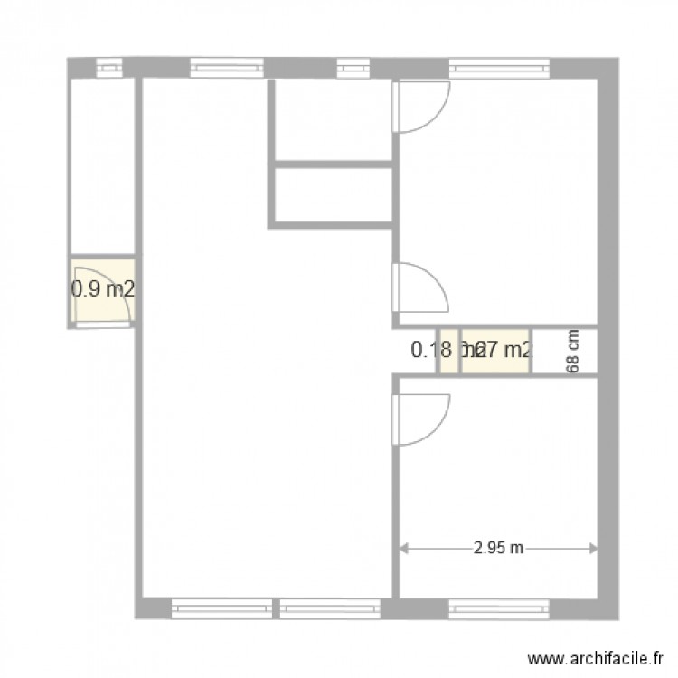 Appartement Toulouse. Plan de 0 pièce et 0 m2