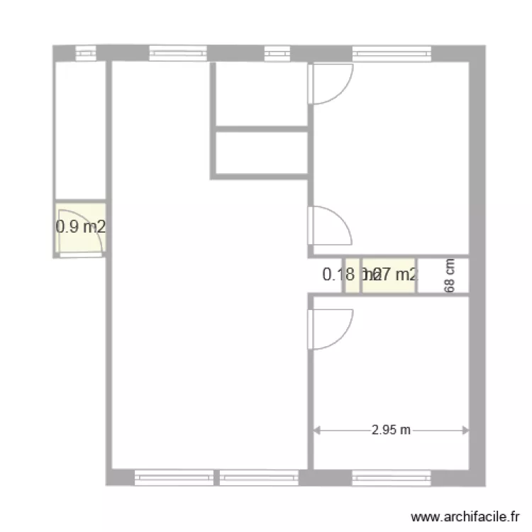 Appartement Toulouse. Plan de 