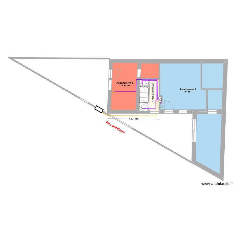 plan de masse edf . Plan de 21 pièces et 142 m2