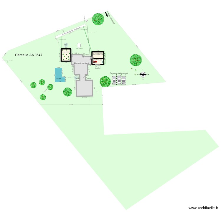 Plan de masse 12/04. Plan de 0 pièce et 0 m2