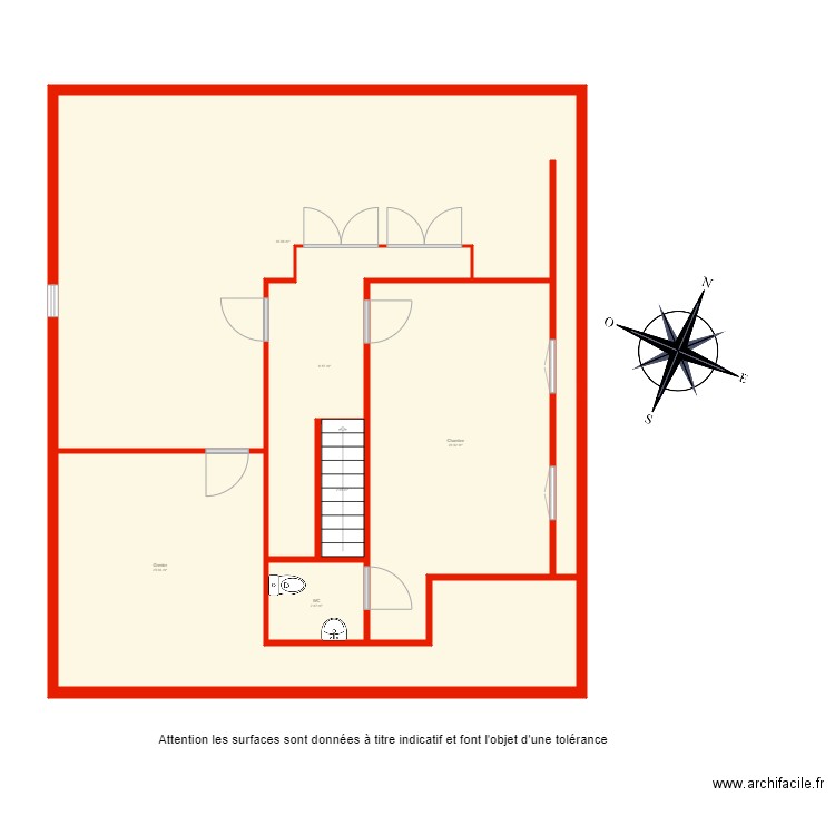 BI 3822 garage côté. Plan de 0 pièce et 0 m2