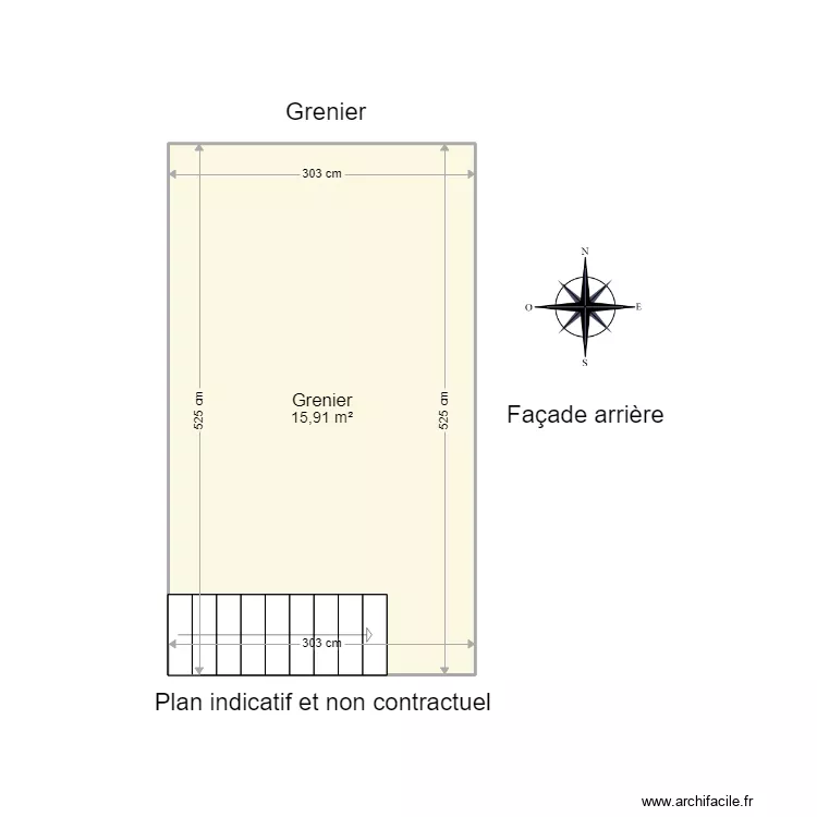 Petigny - Lejeune Anne Grenier lot 2. Plan de 