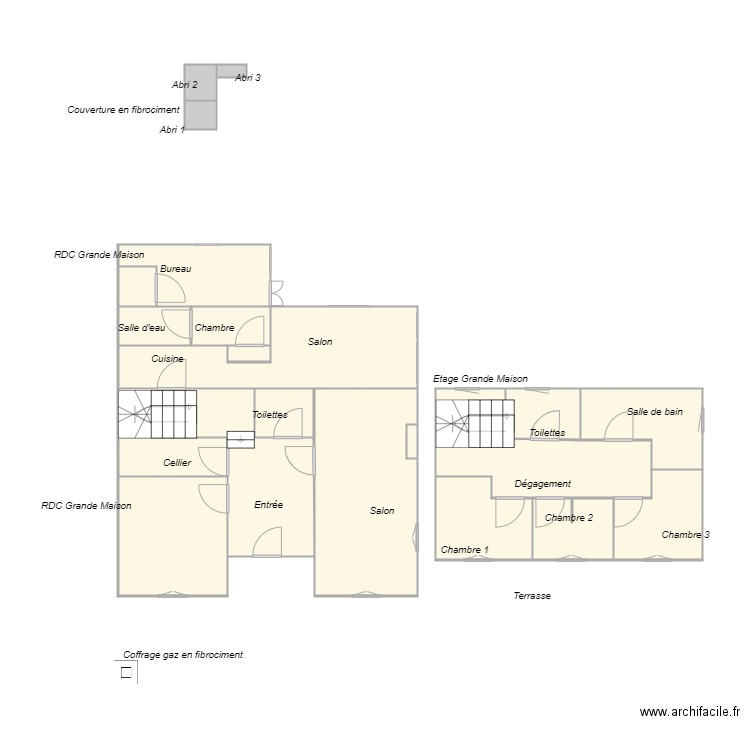 Croquis_De_Sousa. Plan de 22 pièces et 83 m2