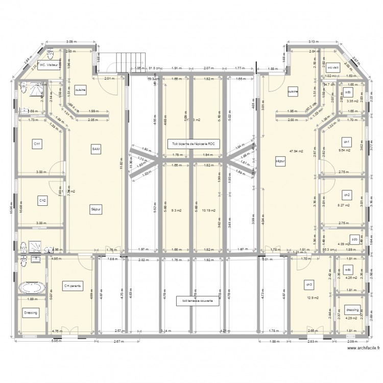 ETAGE5x7x18. Plan de 0 pièce et 0 m2