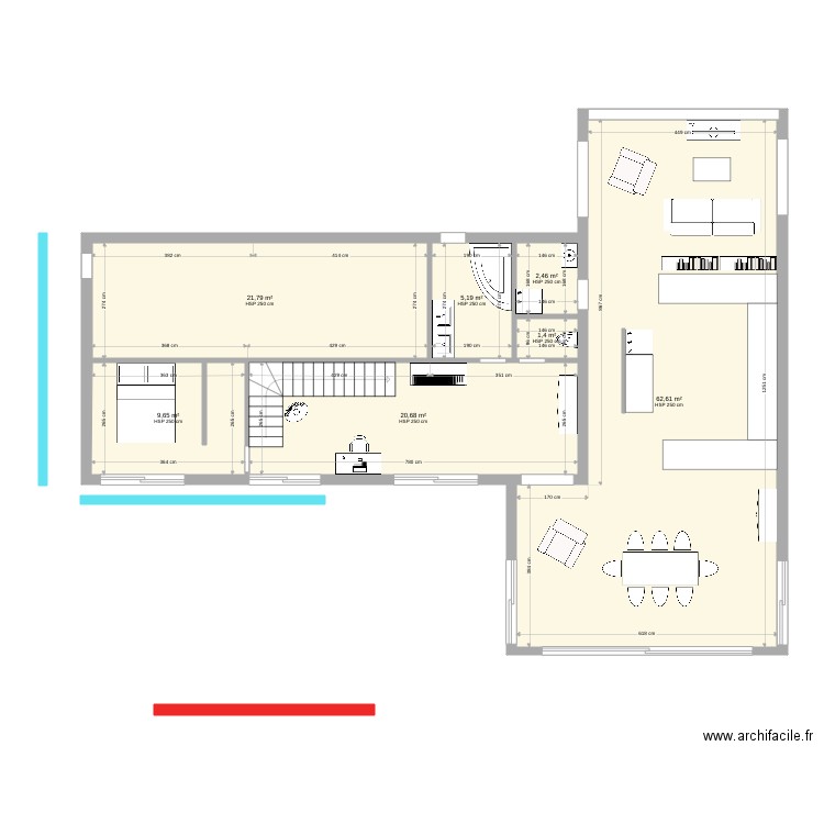 Maouris nord sud. Plan de 0 pièce et 0 m2