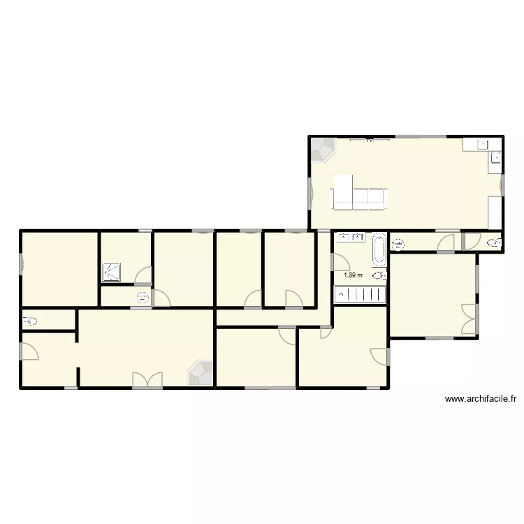 ste maure. Plan de 16  et 186 m²