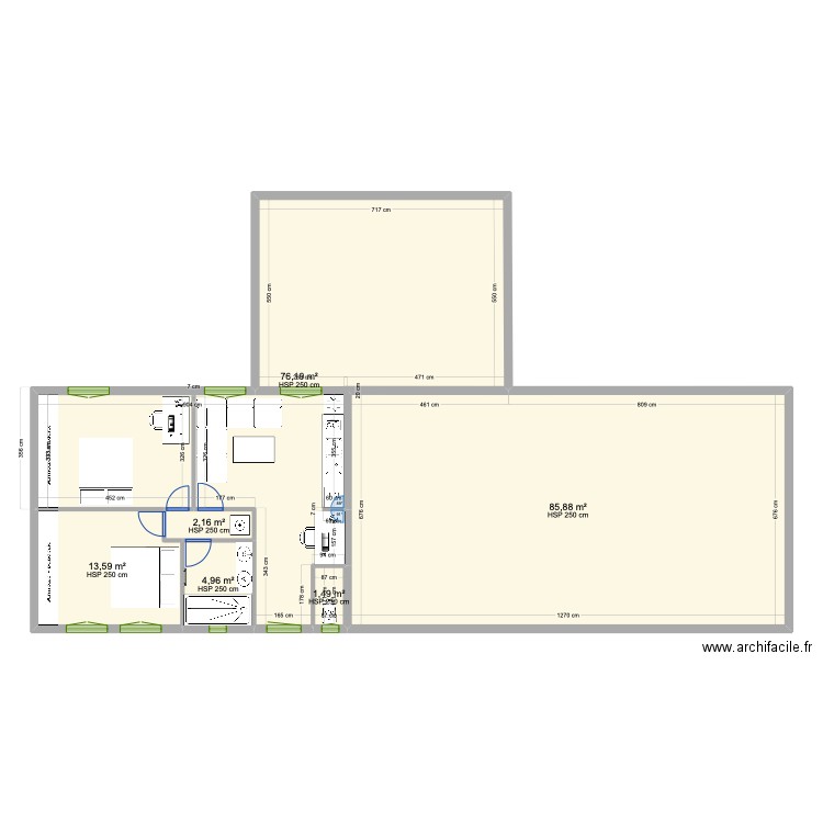 Maison Nesles. Plan de 0 pièce et 0 m2