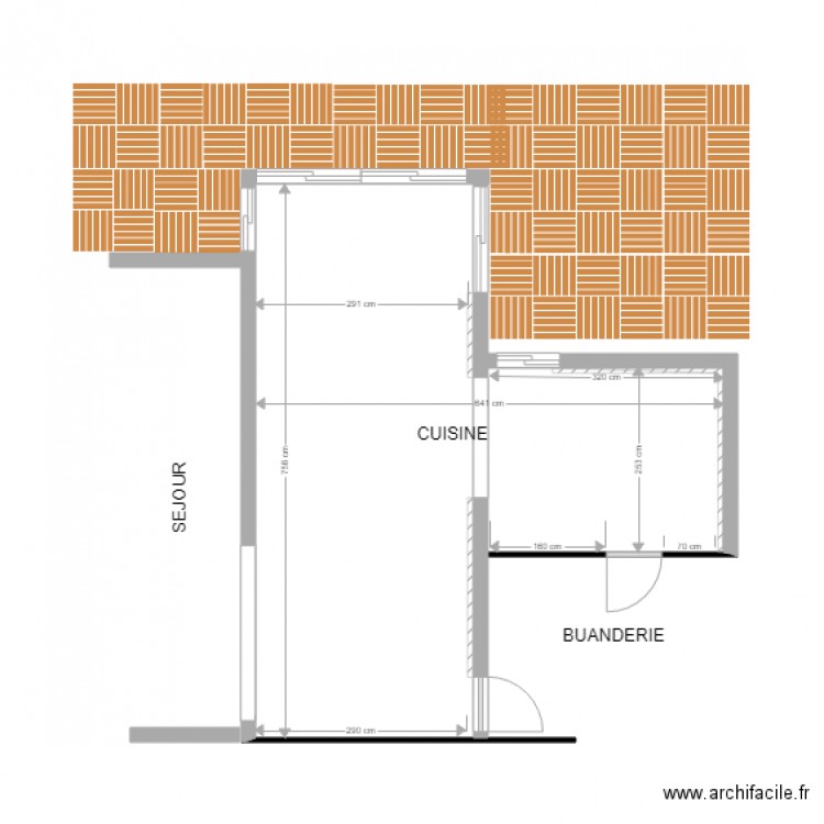 cuisine MARCHEPRIME vide. Plan de 0 pièce et 0 m2