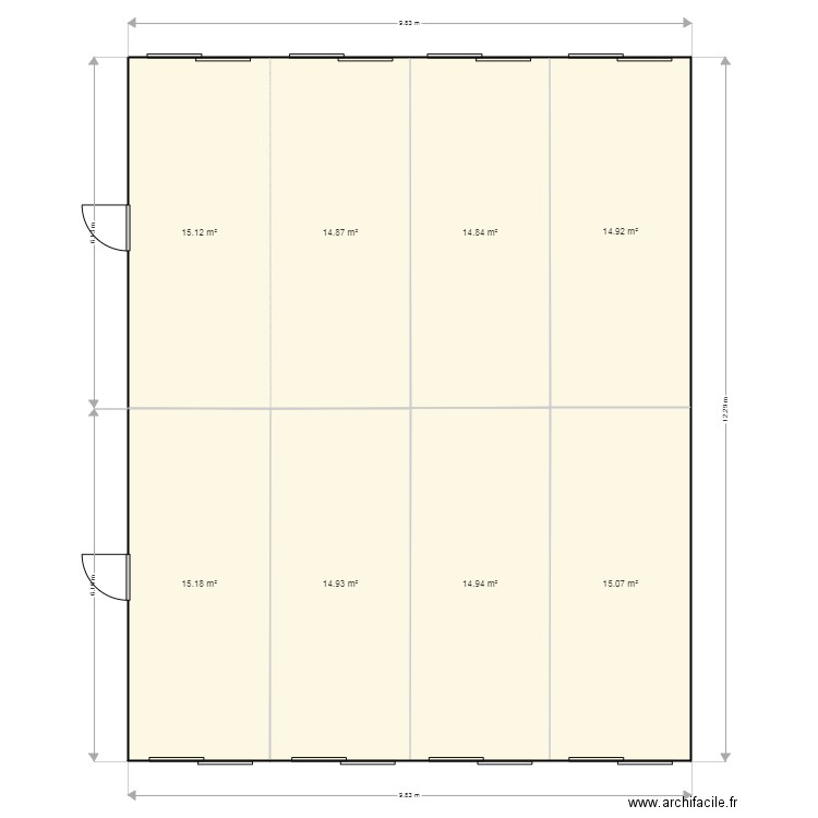 MAIRIE DE ST DENIS LES BOURG CANTINE. Plan de 0 pièce et 0 m2
