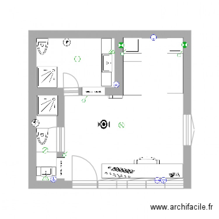 chambre internat lycée. Plan de 0 pièce et 0 m2