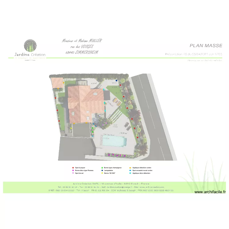 Muller Jardins Creations V2. Plan de Muller Jardins Creations V2. Plan de