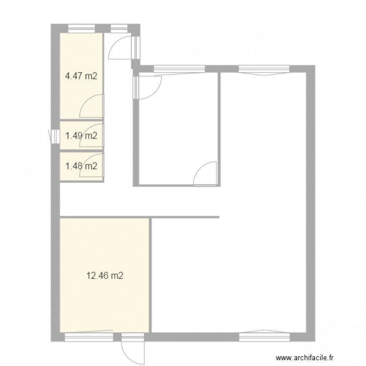 ACHOUR RDC. Plan de 0 pièce et 0 m2