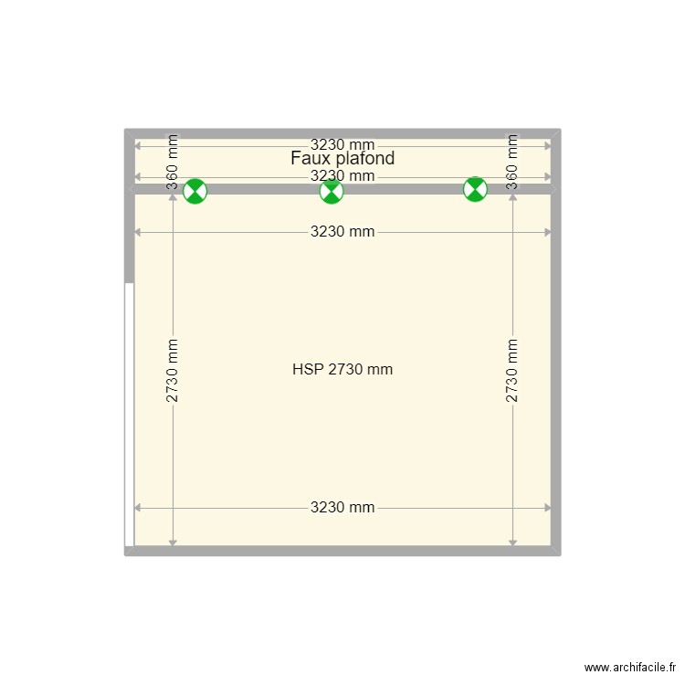PROU TETE / D22080128 / PROJET PLAFOND 2. Plan de 0 pièce et 0 m2