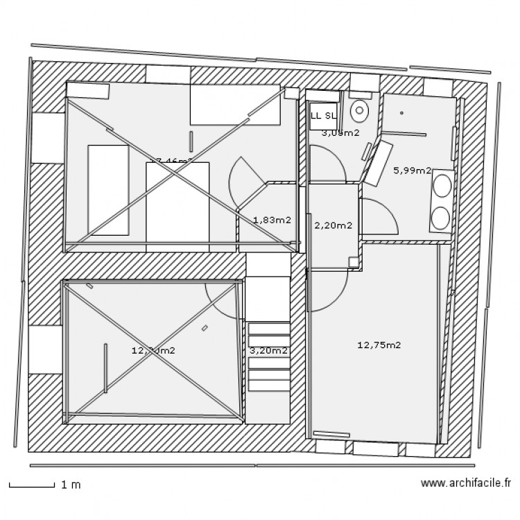 vaujany 15. Plan de 0 pièce et 0 m2