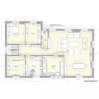 PLAN RDC LUISANT salle de bains modifi&eacute;e Chauffage