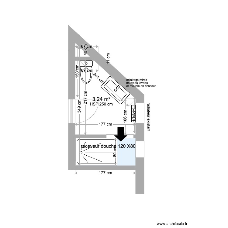 SDB tredrez final A. Plan de 0 pièce et 0 m2