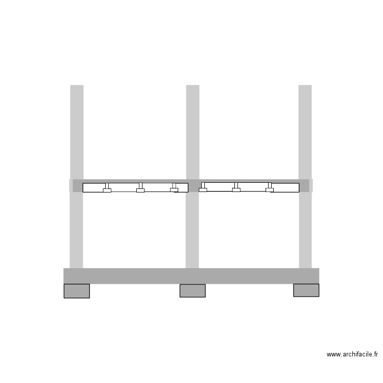 coupe radier plancher. Plan de 0 pièce et 0 m2