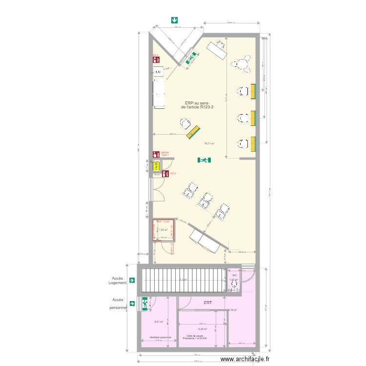 Coiffeur foirail 4. Plan de 0 pièce et 0 m2