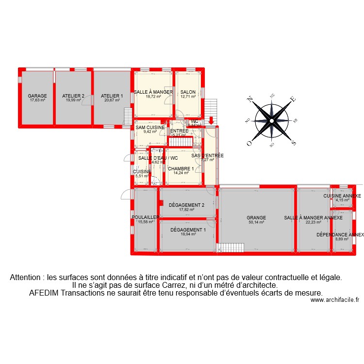 BI 9438 RDC . Plan de 0 pièce et 0 m2