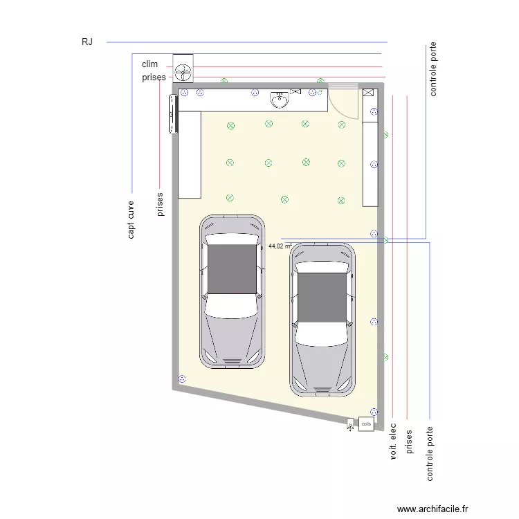 garage2. Plan de 