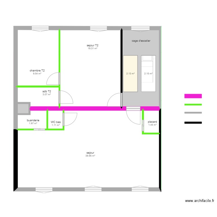 bayard final 3eme etage. Plan de 0 pièce et 0 m2