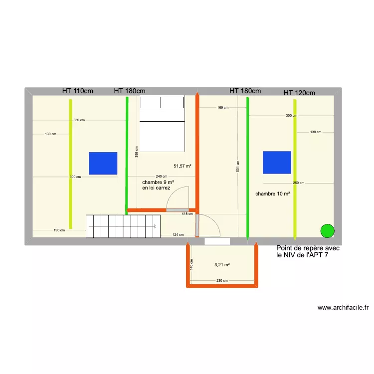 étage appt 7 avec dressing. Plan de étage appt 7 avec dressing. Plan de