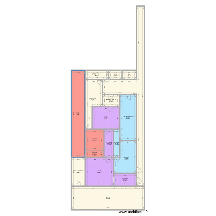 Nouveau plan angouleme. Plan de 18 pièces et 276 m2