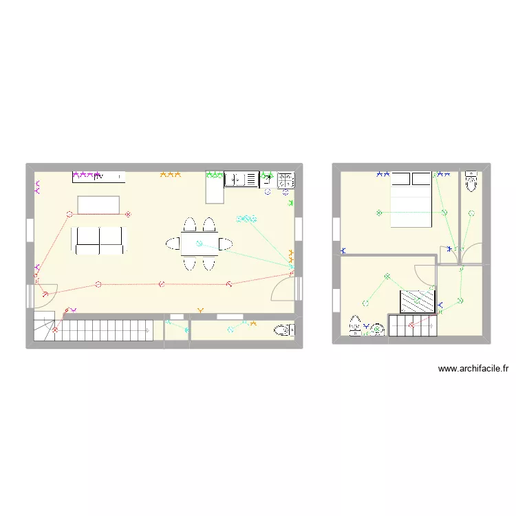 Maison Tony. Plan de Maison Tony. Plan de