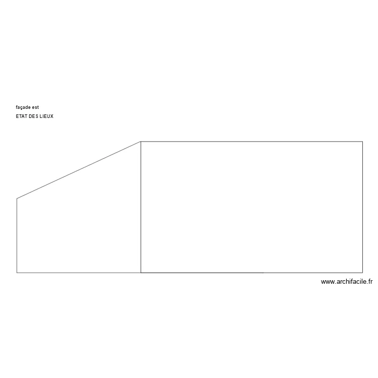 fa&ccedil;ade est. Plan de 