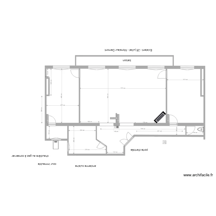 demon existant. Plan de demon existant. Plan de