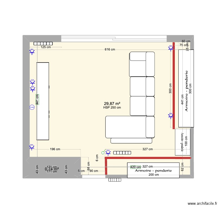 PAL 11 LIVING ROOM - Meubles. Plan de 0 pièce et 0 m2