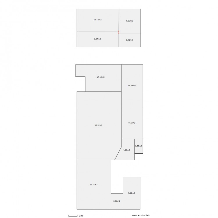 mcvivie. Plan de 0 pièce et 0 m2