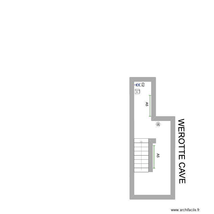 WEROTTE Cave'. Plan de 0 pièce et 0 m2