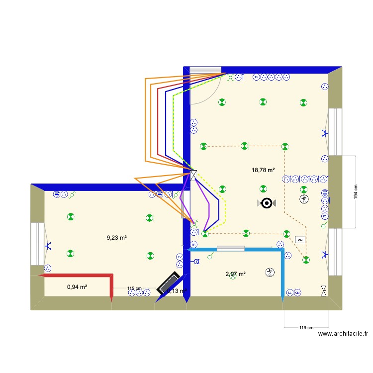 Louis Pasteur Lumières Salon circuit 1. Plan de 0 pièce et 0 m2