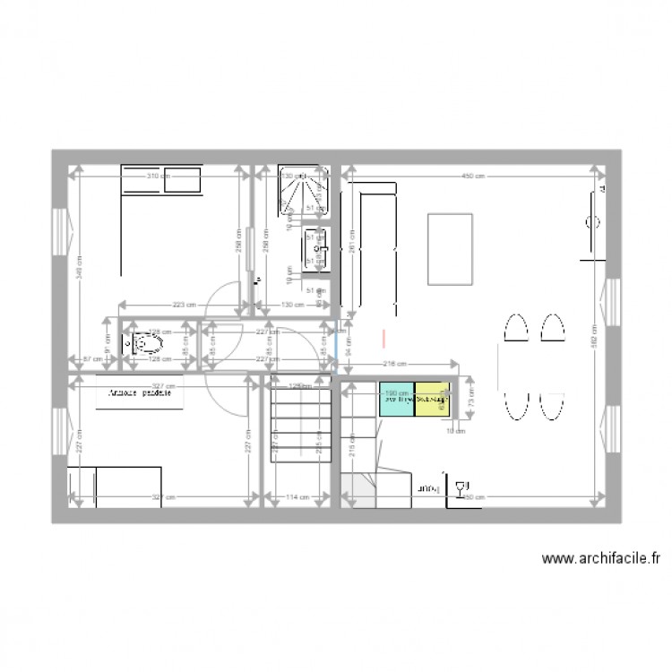 Démarié Premier étage 2 Après travaux. Plan de 0 pièce et 0 m2