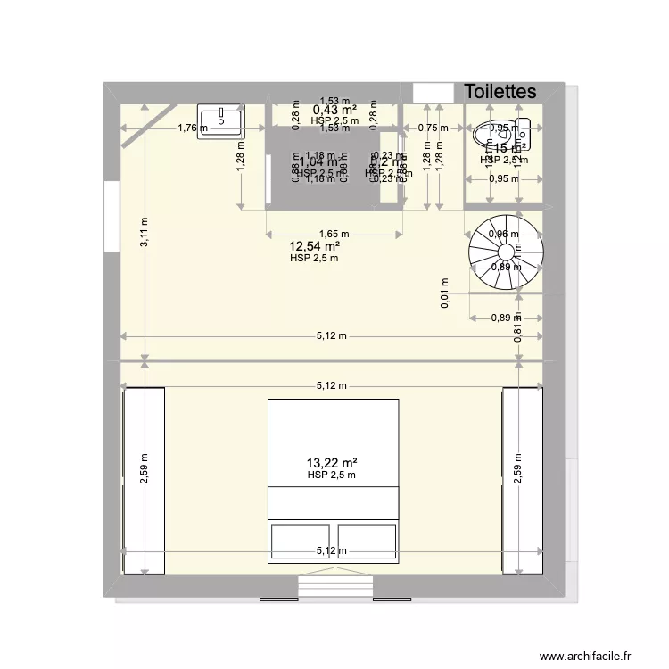 Le Grand Buat : Petite maison 1er etage Nouveau Plan lit devant fenetre. Plan de Le Grand Buat : Petite maison 1er etage Nouveau Plan lit devant fenetre. Plan de