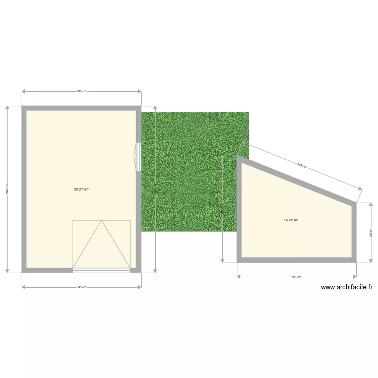 abri de jardin. Plan de 