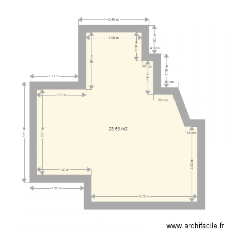 midi lacombe. Plan de 0 pièce et 0 m2