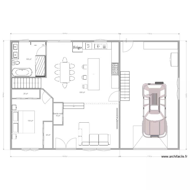 Maison Chantal 3. Plan de 