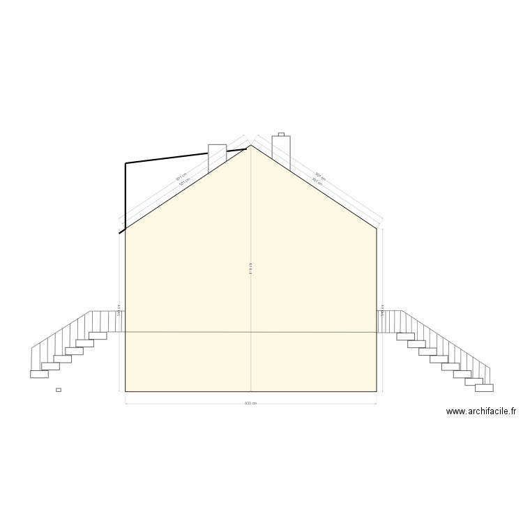 vue de coté fourqueux. Plan de 0 pièce et 0 m2