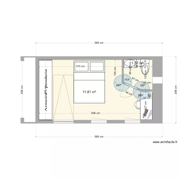 abri non isolé placard extérieur. Plan de abri non isolé placard extérieur. Plan de